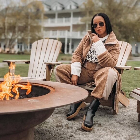 H & M Women's Chelsea Boot Size 40 (9) - Picture 8 of 13